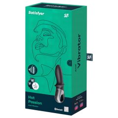   Satisfyer - anální vibrátor s ohřevem a vibracemi - černý