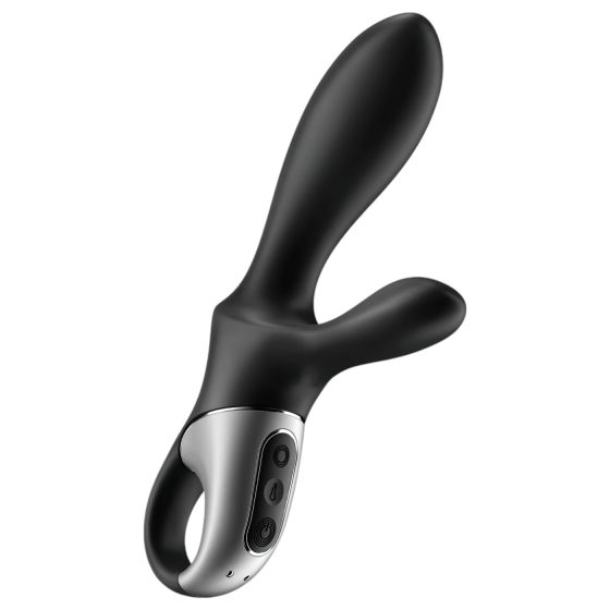 Satisfyer Heat Climax+ – chytrý, vyhřívaný anální vibrátor (černý)
