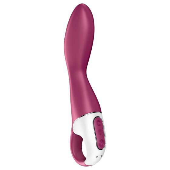 Satisfyer Heated Thrill - chytrý zahřívací vibrátor - červený