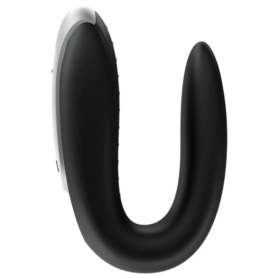 Satisfyer Double Fun - chytrý, vodotěsný párový vibrátor (černý)