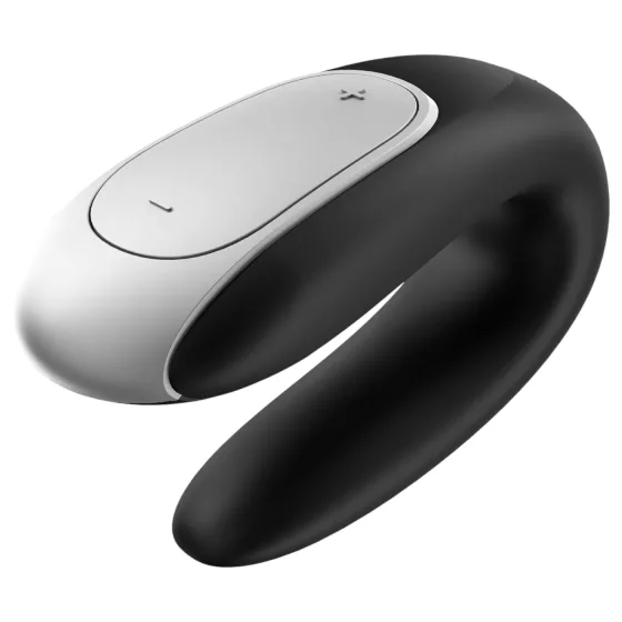 Satisfyer Double Fun - párový vibrátor ovládaný aplikací (černý)