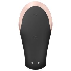   Satisfyer Double Love - chytrý párový vibrátor s dálkovým ovládáním (černý)