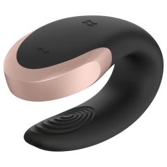   Satisfyer Double Love - chytrý párový vibrátor s dálkovým ovládáním (černý)
