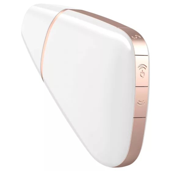 Satisfyer Love Triangle - aplikací řízený stimulátor klitorisu s tlakovými vlnami (bílý)