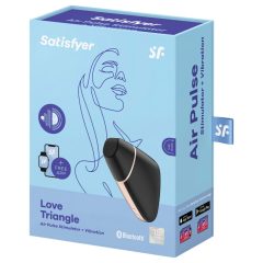   Satisfyer Love Triangle - chytrý stimulátor klitorisu s tlakovou vlnou (černý)