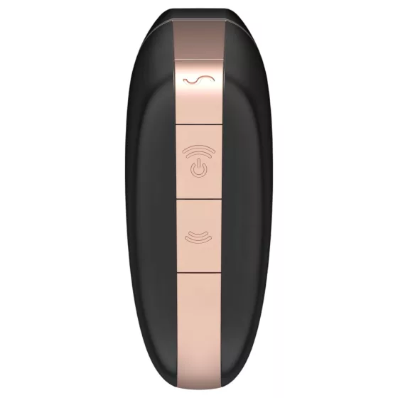 Satisfyer Love Triangle - aplikací ovládaný stimulátor klitorisu s tlakovými vlnami (černý)