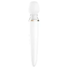   Satisfyer Double Wand-er - masážní vibrátor ovládaný aplikací (bílý)