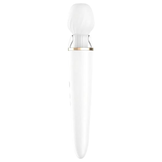 Satisfyer Double Wand-er - inteligentní masážní vibrátor (bílý)