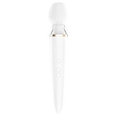   Satisfyer Double Wand-er - inteligentní masážní vibrátor (bílý)