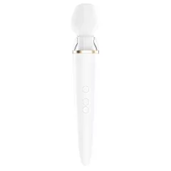   Satisfyer Double Wand-er - masážní vibrátor ovládaný aplikací (bílý)