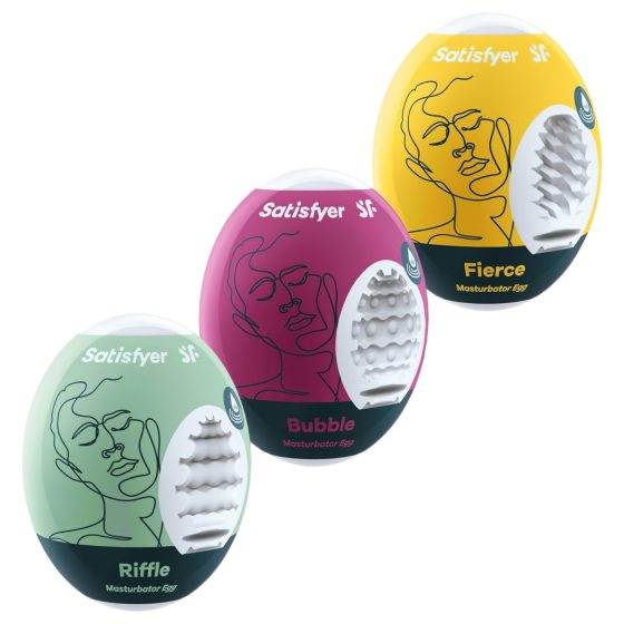 Satisfyer Egg RBF - Sada masturbátor vajíček (3ks)