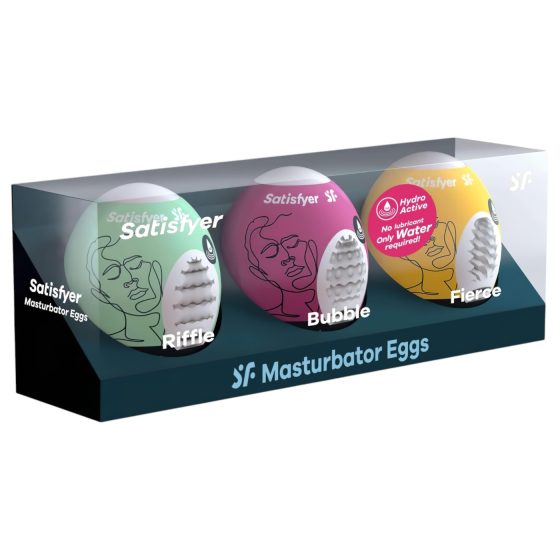 Satisfyer Egg RBF - Sada masturbátor vajíček (3ks)