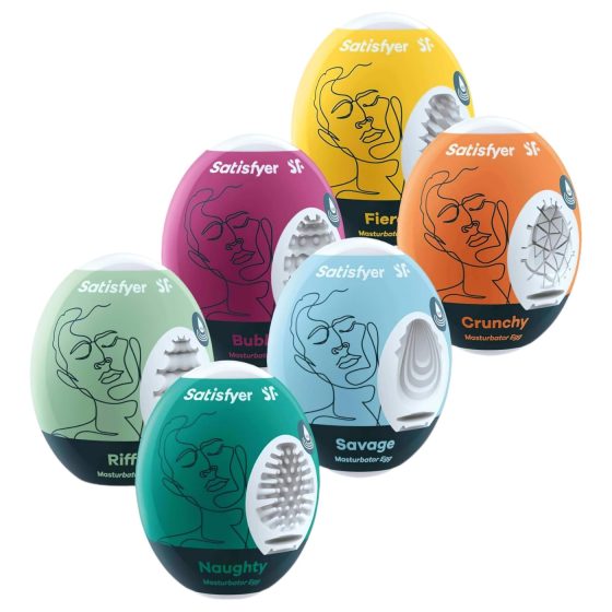 Satisfyer Egg Set - Sada vajíčkových masturbátorů (6 ks)