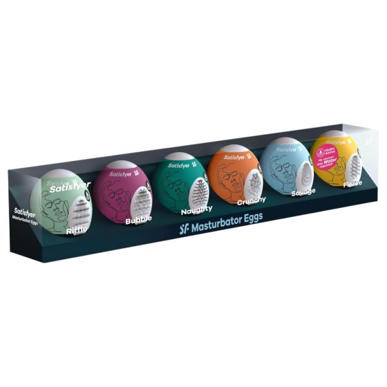 Satisfyer Egg Set - sada masturbátorů vajíčko - 6 kusů