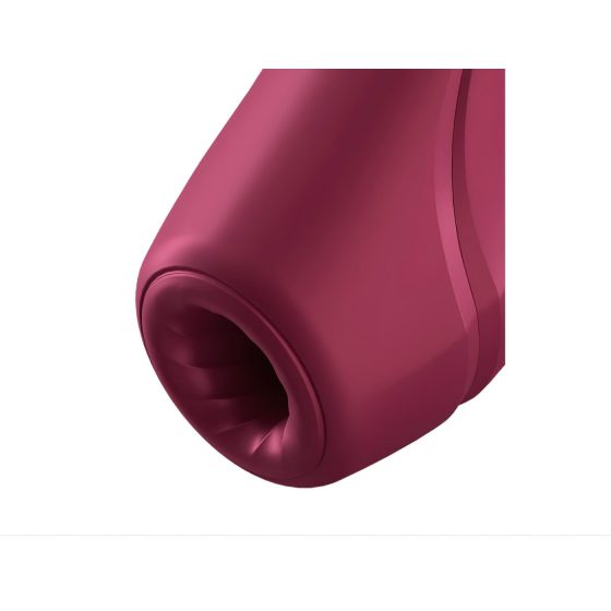 Satisfyer Curvy 1+ - chytrý podtlakový stimulátor klitorisu (červený)