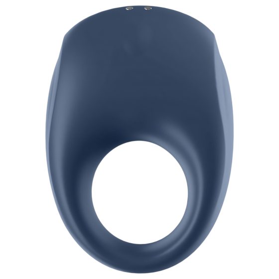 Satisfyer Strong One - chytrý vibrační kroužek na penis (modrý)
