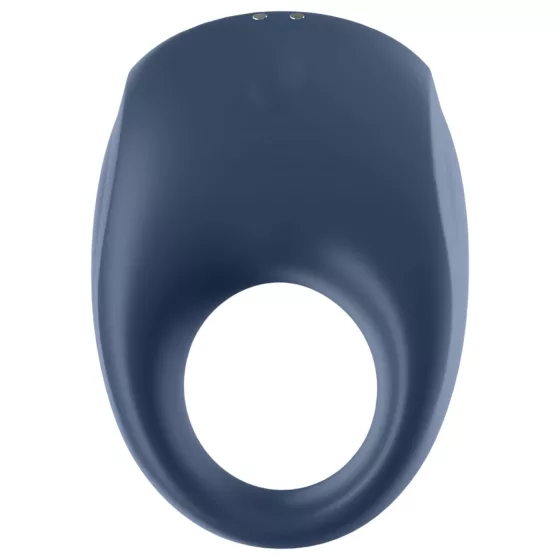 Satisfyer Strong One - vibrační erekční kroužek pro muže s ovládáním aplikací (modrý)