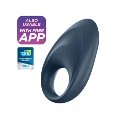   Satisfyer Mighty One - vibrační erekční kroužek - chytrý - modrý