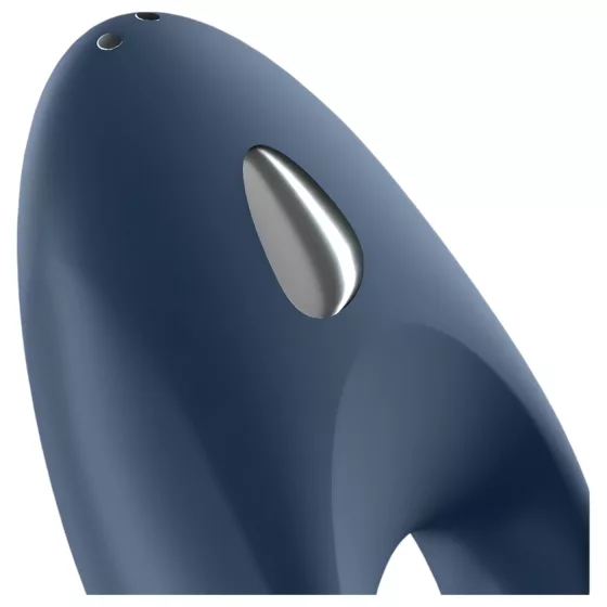 Satisfyer Mighty One - Vibrační erekční kroužek pro muže ovládaný aplikací (modrý)