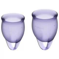   Satisfyer Feel Confident - menstruační kalíšek sada - fialová