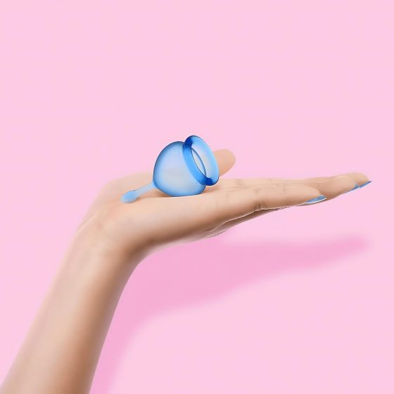 Satisfyer Feel Good - menstruační kalíšky sada (modrá) - 2 ks