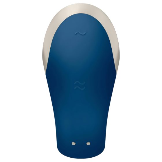 Satisfyer Double Love - chytrý párový vibrátor (modrý)