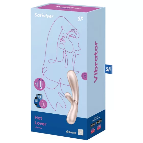 Satisfyer Hot Lover - vibrátor s ohřevem - stříbrný