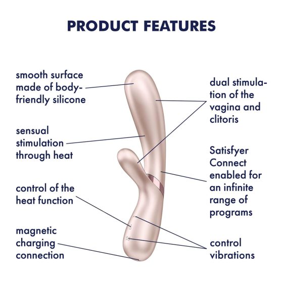 Satisfyer Hot Lover - chytrý vibrátor (stříbrný)