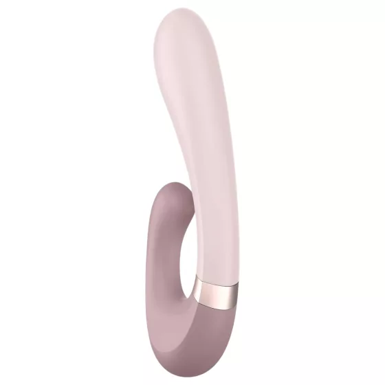 Satisfyer Heat Wave - chytrý vibrační vibrátor s ohřevem a ramenem - béžový