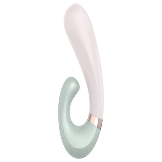 Satisfyer Heat Wave - chytrý hřejivý vibrátor s ramenem (mátový)