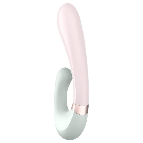 Satisfyer Heat Wave - chytrý hřejivý vibrátor s ramenem (mátový)