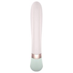   Satisfyer Heat Wave - chytrý hřejivý vibrátor s ramenem (mátový)