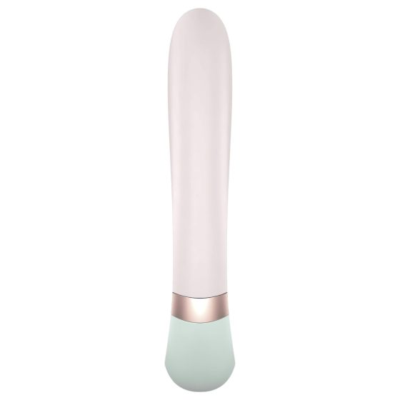 Satisfyer Heat Wave - chytrý hřejivý vibrátor s ramenem (mátový)