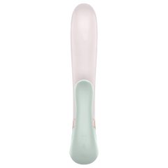   Satisfyer Heat Wave - chytrý hřejivý vibrátor s ramenem (mátový)