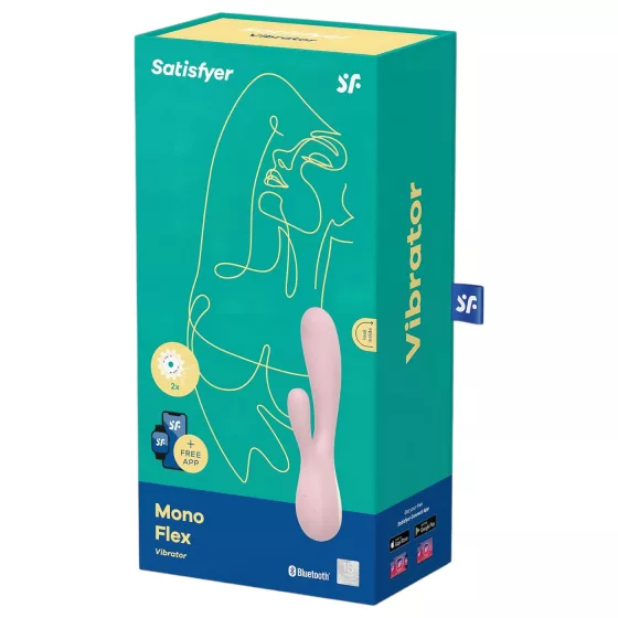 Satisfyer Mono Flex - chytrý vodotěsný vibrátor (růžový)