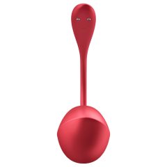   Satisfyer Shiny Petal - vibrační vajíčko s dálkovým ovládáním - červené