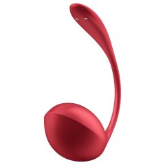   Satisfyer Shiny Petal - vibrační vajíčko s dálkovým ovládáním - červené