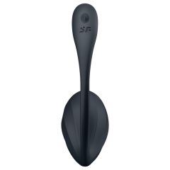   Satisfyer Ribbed Petal - rádiové vibrační vajíčko (černé)