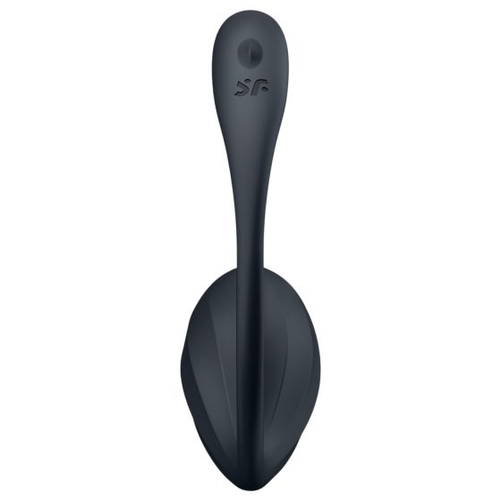Satisfyer - vibrační vajíčko s dálkovým ovládáním - vroubkované - černé