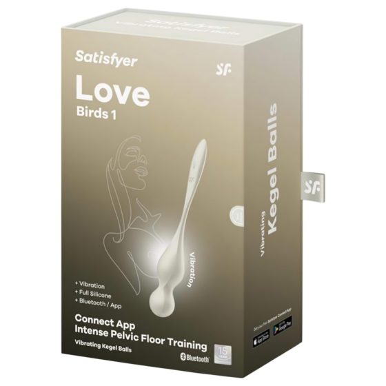 Satisfyer Love Birds 1 - chytré vibrační venušiny kuličky (bílé)