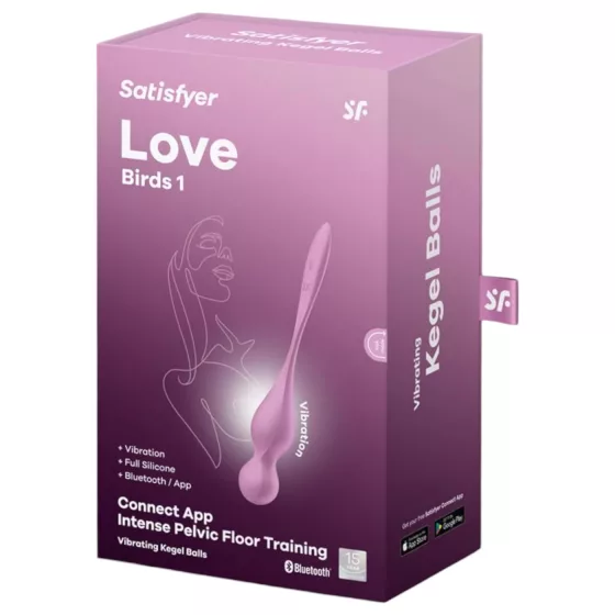 Satisfyer Love Birds 1 - vibrační gejša kulička ovládaná aplikací (růžová)