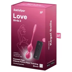   Satisfyer Love Birds 2 - vibrační venušiny kuličky ovládané aplikací (růžové)