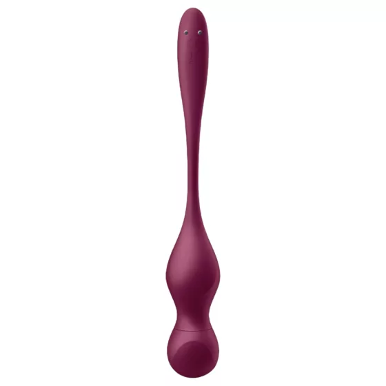 Satisfyer Love Birds Vary - vibrační venušiny kuličky ovládané aplikací (červené)