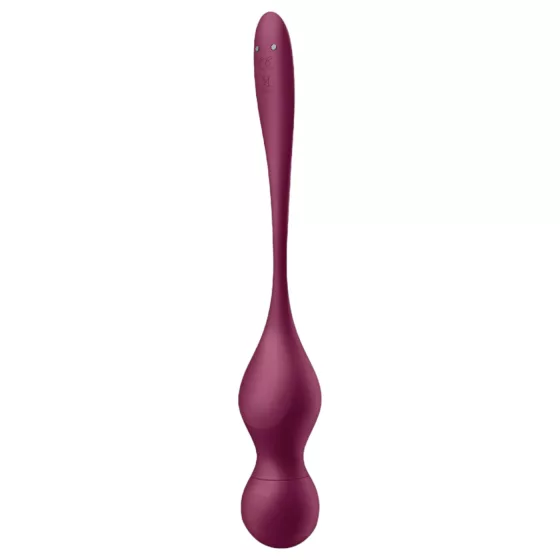 Satisfyer Love Birds Vary - vibrační venušiny kuličky ovládané aplikací (červené)