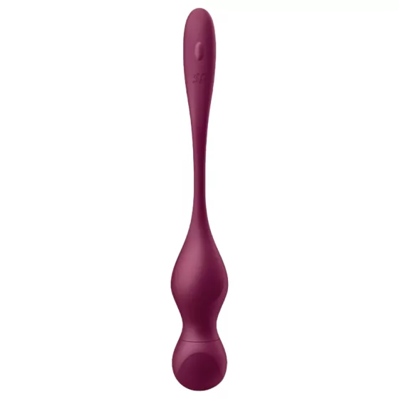 Satisfyer Love Birds Vary - vibrační venušiny kuličky ovládané aplikací (červené)