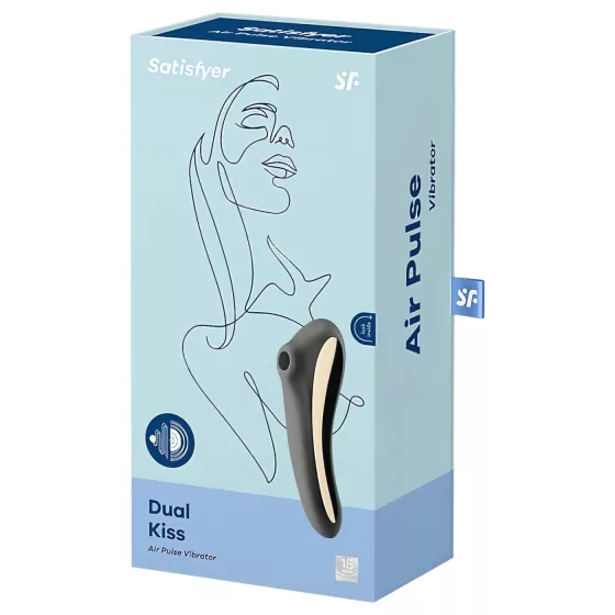 Satisfyer Dual Kiss - vibrační stimulátor na klitoris a vagínu