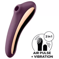   Satisfyer Dual Kiss - 2v1, vaginální a klitorální vibrátor (fialový)