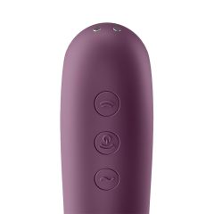   Satisfyer Dual Kiss - 2v1, vaginální a klitorální vibrátor (fialový)