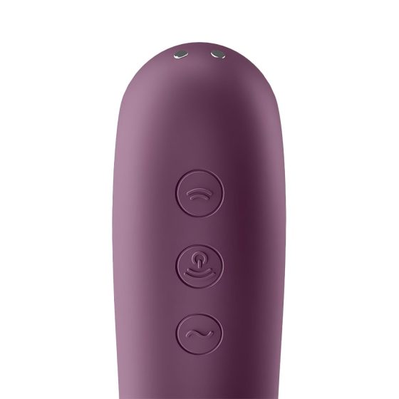 Satisfyer Dual Kiss - 2v1, vaginální a klitorální vibrátor (fialový)