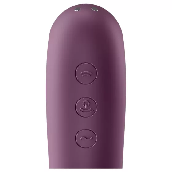 Satisfyer Dual Kiss - 2v1, vaginální a klitorální vibrátor (fialový)